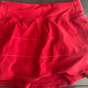 Lululemon Red Skirt - like new